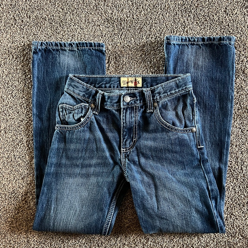 WRANGLER BOYS' VINTAGE SLIM FIT BOOTCUT JEANS Size 12